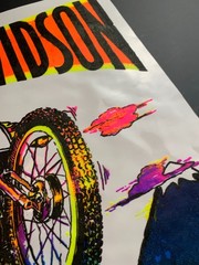 HUGE! Harley Motorcycle VINTAGE IRON ON transfers MODIFIED to sticker decal *RE