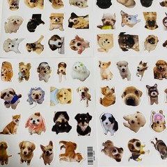 Cute Dog Sticker For packaging Random 2pc NEW from Japan 2枚セット　ステッカー　シール　かわいい