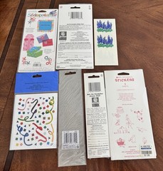 LOT OF SCRAPBOOKING STICKERS SANDYLION GROSSMANS AMSCAN STICKOPOTOMAS