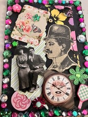 Awesome ! 5 Vintage Junk Journal Ephemera. 5 Cards With Envelopes. Repurpose