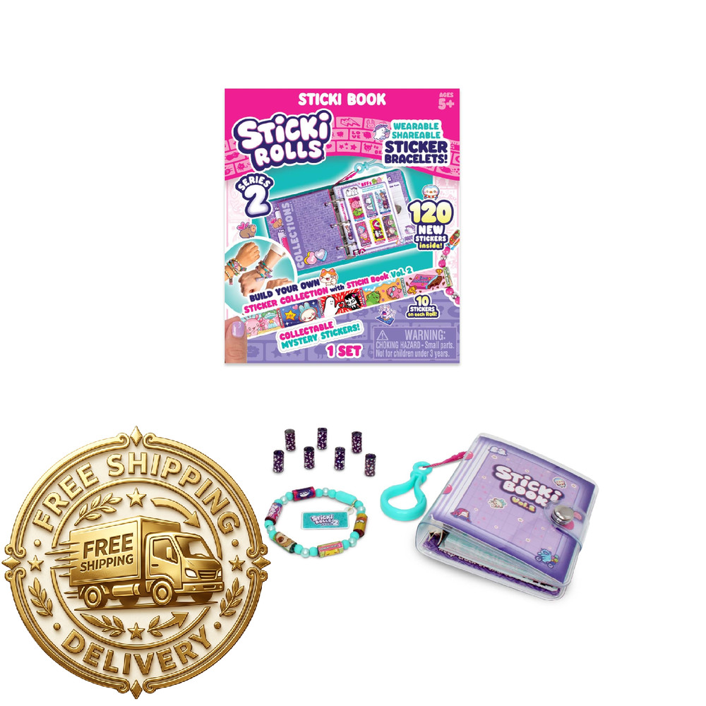 Sky Castle Sticki Rolls Sticki Book Series 2 Sticker Bracelet 120 Mini Stickers