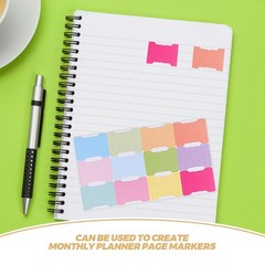 5 Pcs Tabs for Annotating Books Blank Monthly Labels Index Files