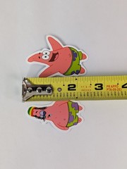 Set Of 7 Stickers Patrick Star SpongeBob SquarePants Assorted Sticker Designs