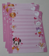 NEW TOKYO DISNEYLAND DISNEY STATIONARY SET PAPERS AND MATCHING ENVELOPES