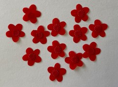RED AZALEA FLOWER Embellishment (12pc)Jolee’s •Garden•Plant•Springtime •Wedding
