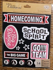 RARE K&Company Lifes Little Occasion Homecoming Red School Spirit Big Dance Game