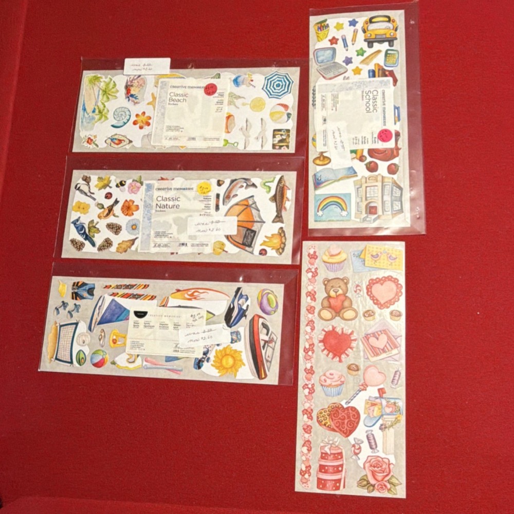 Creative Memories Diary Stickers, Multicolor, Beach, Nature, School, Sports