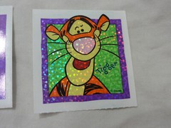 Sandylion Stickers ~ Winnie The Pooh’s TIGGER ~ 2 Collectible Prizmatic Square