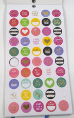 The Happy Planner Planner Basics Mini Sticker Book 1768 pieces Missing 27 Stick