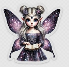 Galaxy Fairy Sticker | Witchy Celestial Vinyl | Magical Fantasy Art | Fairycore