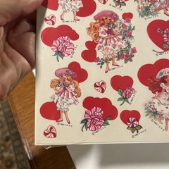 Vintage NOS American Greetings Forget Me Not Peppermint Rose Scented Stickers