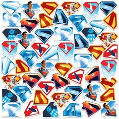 SUPERMAN 2025 LOGO VARIETY DIE CUT VINYL 50 CT STICKER PACK