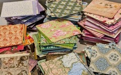 50 Pc. Mixed Lot Scrapbook Paper Cardstock Card Making Junk Journal Collage