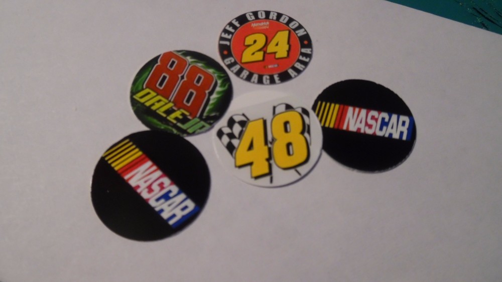 Pre Cut One Inch Nascar Mix Images! Free Shipping