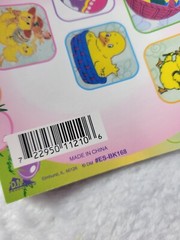 164 DM Value Pack Easter Colorful Vintage Egg Peep Stickers Booklet