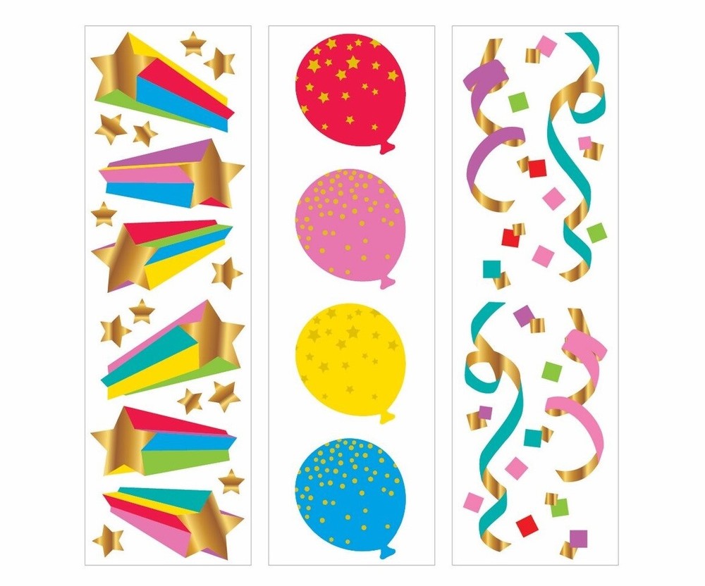 Mrs Grossman’s – FUN TIMES – THREE CO-ORDINATING STICKERS CUT FROM GIFT BOX