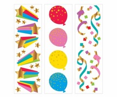 Mrs Grossman’s – FUN TIMES – THREE CO-ORDINATING STICKERS CUT FROM GIFT BOX