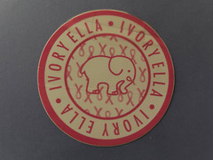 NEW Ivory Ella Breast Cancer Awareness Round Sticker