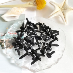 100Pcs Black Split Pins Pastel Metal Brad Fasteners Brads round Brads for DIY Cr