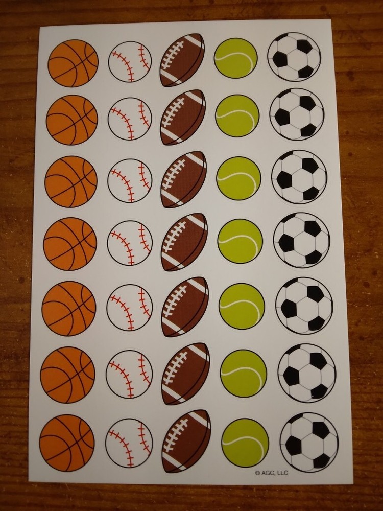 Planner stickers Basket Base Foot Tennis Soccer Balls to keep you happy 271831