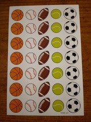 Planner stickers Basket Base Foot Tennis Soccer Balls to keep you happy 271831