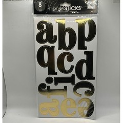 Me & My Big Ideas mambiSTICKS Gold Foil Alphabet Number Stickers 8 Sheets STL111