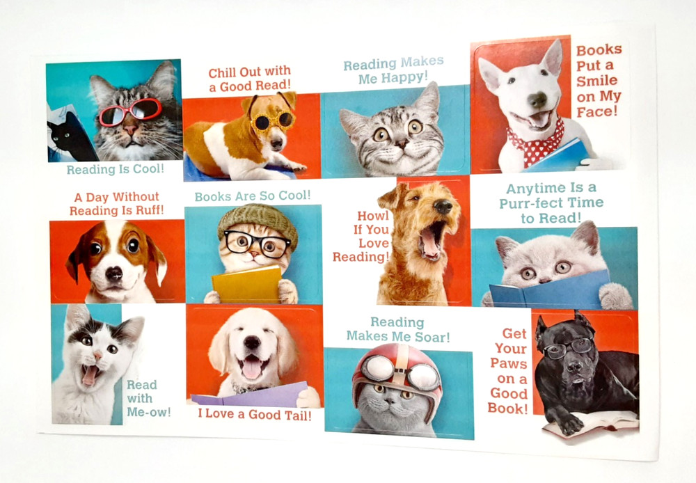 Scholastic reading pets large sticker sheet