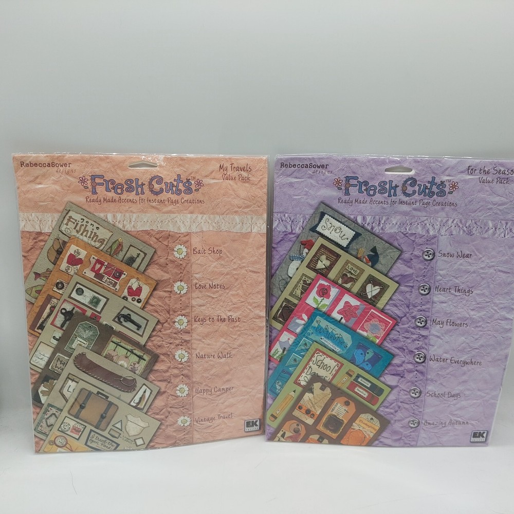 Fresh Cuts Accents Rebecca Sower My Travels & For The Seasons Lot Of 2