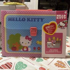 Hello Kitty Sticker Activity Kit 200 Stickers 20 Page Activity Book Carry Case