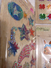 Stickers. 6 packs 3-D pop up stickers. stars, arrows, pigs, rabbits, koala bears