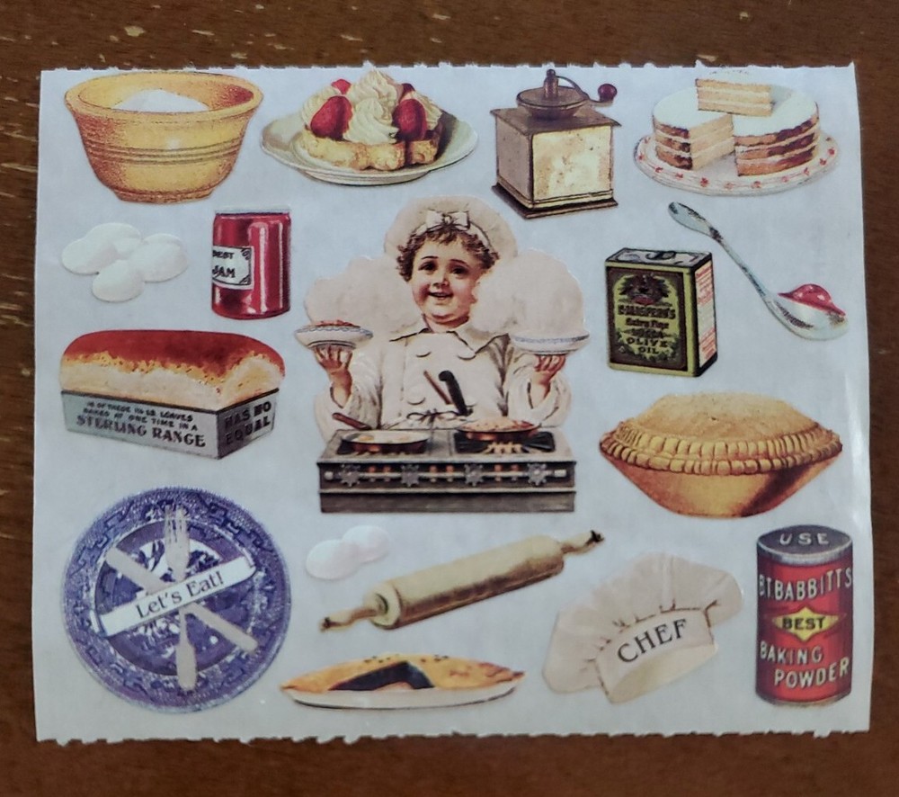 Vintage 1990’s The Gifted Line John Grossman baking/cooking themed sticker mod