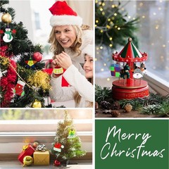 Pseutio 50 PCS Unfinished Wooden Christmas Ornaments DIY Christmas Wooden Sli…