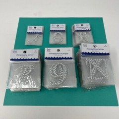 Lot of Rhinestone Letters & Numbers Adhesive Craft Variety