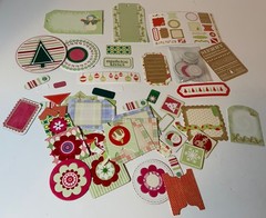 Large Scrapbooking Craft Lot (22) PINK! Christmas & Every Day Stickers, Die Cuts