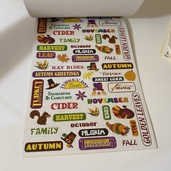 Thanksgiving Stickers Set Hallmark Gibson AGC & More
