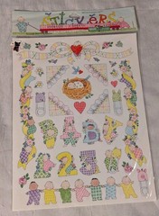Stickers Baby Shower Scrapbooking Sheets New & Used Assorted Girl Boy Set Of 12
