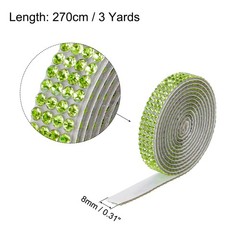 3Roll 3 Yards 8mm Diamond Ribbon Light Blue,Light Green,Light Pink