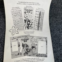Vintage Sandylion Winnie The Pooh Eeyore Tigger Piglet Sticker Sheets Big Unused