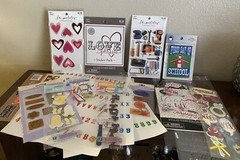 Lot Of Scrapbooking Items, Jolee’s And Others, Stickers Lot, See Photos