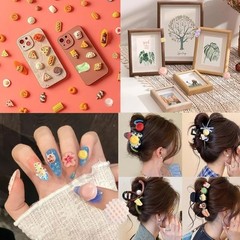 AIPULIDUO 118 pcs Slime Charms Cute Set，Mixed Lot 10mm to 25mm, colorful