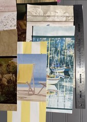 Vtge Textured Wallpaper Samples from Sample Book (10 Pieces) Set 24