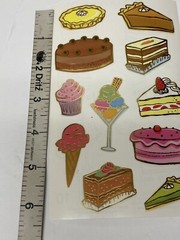 Lot of 2 Sheets MRS GROSSMAN’S DESSERTS REFLECTIONS Cake Pie Ice Cream 4″ x 6.5″