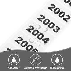 1 Roll Inventory Number Sticker 1.6×0.8″ 2001-3000 Consecutive Number Sticker