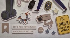 Pipstick Sticker Sheet 4×4 «Cop & Roll Adventures» From Jul 2024