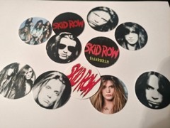 Pre Cut One Inch Bottle Cap Images Skid Row Rock Band Free Shipping