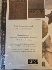The Paper Loft Textures CardStock with Coordinating Tags for Scrapbooks