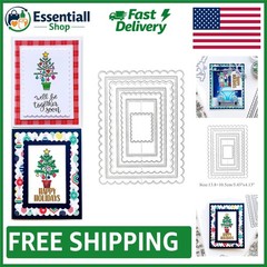 High-Quality Carbon Steel Rectangle Frame Die Cuts for DIY Scrapbooking Projects