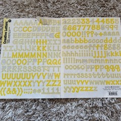Creative Memories Making Memories Scrapbooking ABC/123 Sticker PC Letters Used