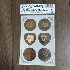 Victoria’s Garden real flower stickers