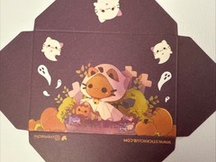 HALLOWEEN CREMECHII CAT ENVELOPES(3pc)Stickiiclub…Ghost…Pumpkin…Card Making…